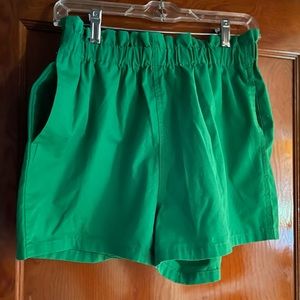 Urban Outfitters Paper Bag Shorts Green